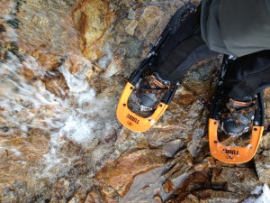 Outdoor Research Crocodiles Gaiter used with Tubbs Snowshoes