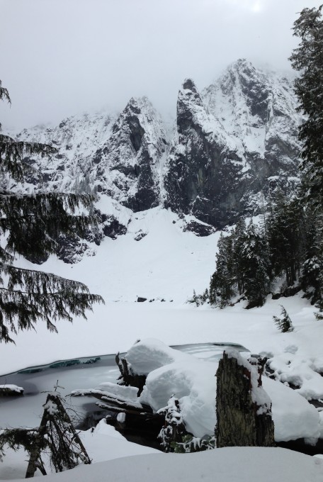 Lake Serene with Mount Index looming over.