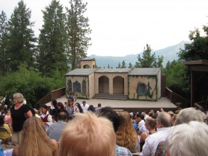 The outdoor theater where we saw Sound of Music July 2012