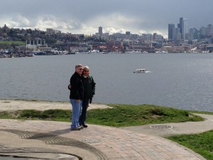 My Parents at Gas Works Park March 2013