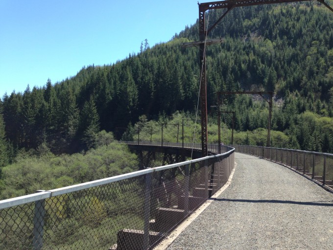 One of the longer bridges along the trail