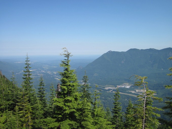 View of the I90 corridor at a viewpoint