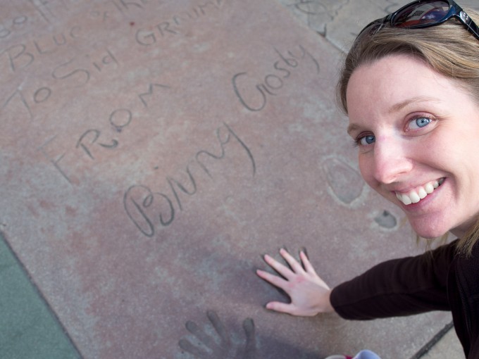 I was pretty stoked to find Bing Crosby's handprints!
