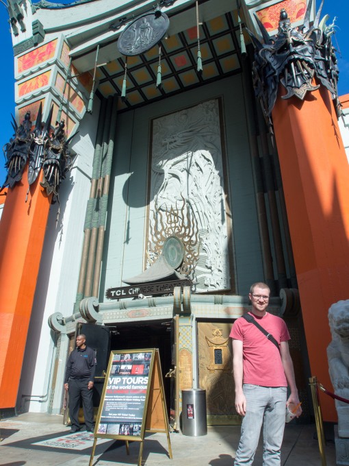 Bobby in front of the Chinese Theater