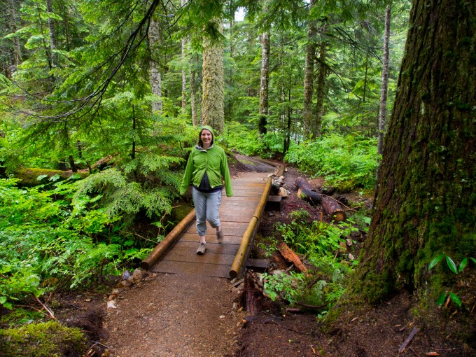 Bridges, boardwalks, crib walls, and stairs have been built to ensure a safe and easy trail