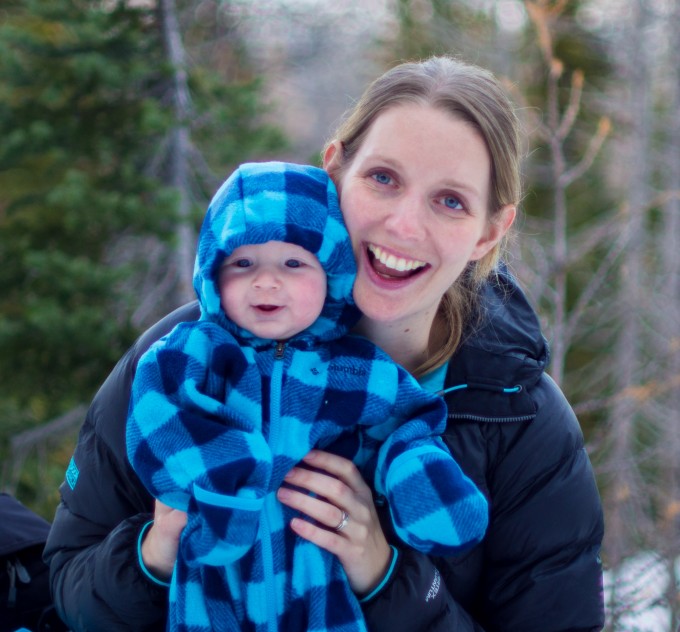 Keeping warm while out in the Cascade Mountains in November