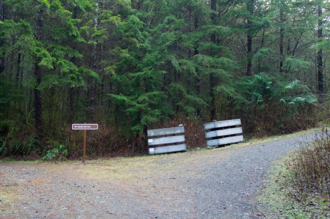 First, well-signed trail junction