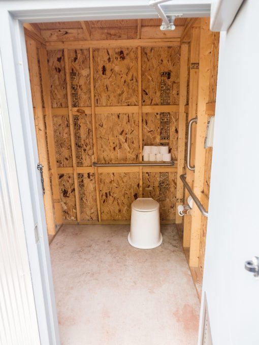 The cleanest privy we've ever seen!