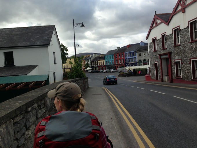 Walking through Kenmare on the Kerry Way